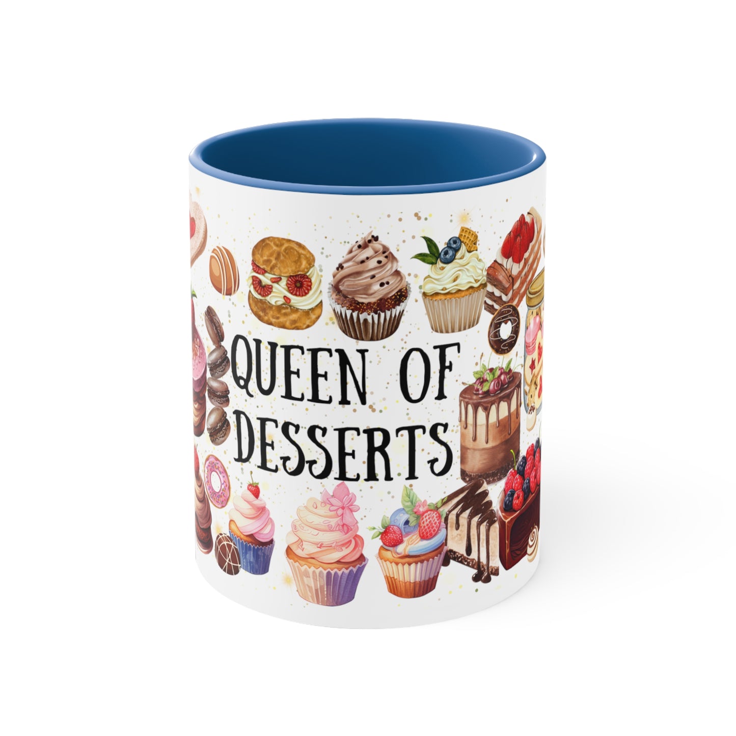 Queen of Dessert Accent Coffee Mug, 11oz