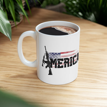 AR-15 America Ceramic Mug 11oz