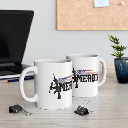 AR-15 America Ceramic Mug 11oz