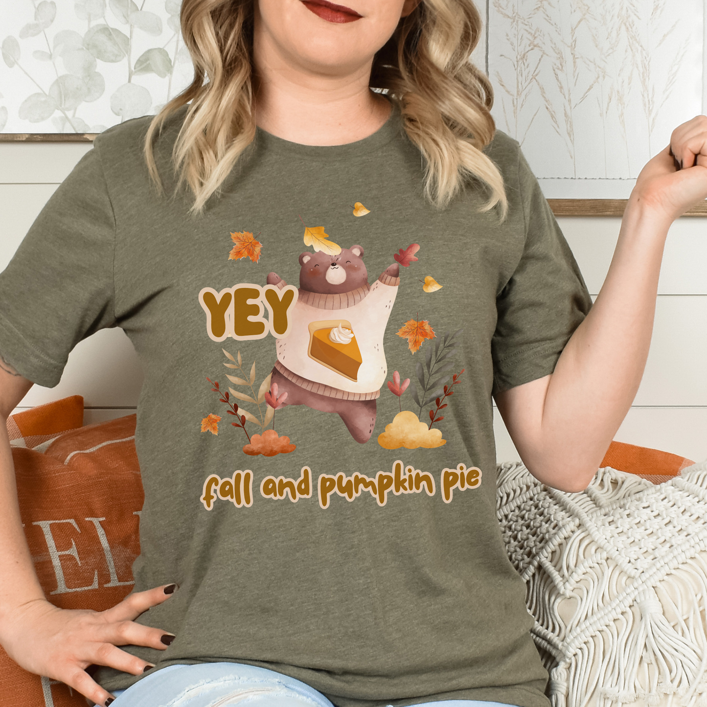 Yey Fall and Pumpkin Pie T Shirt