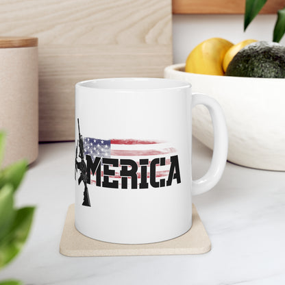 AR-15 America Ceramic Mug 11oz