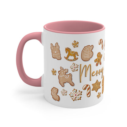 Christmas Cookie Red Accent Coffee Mug, 11oz