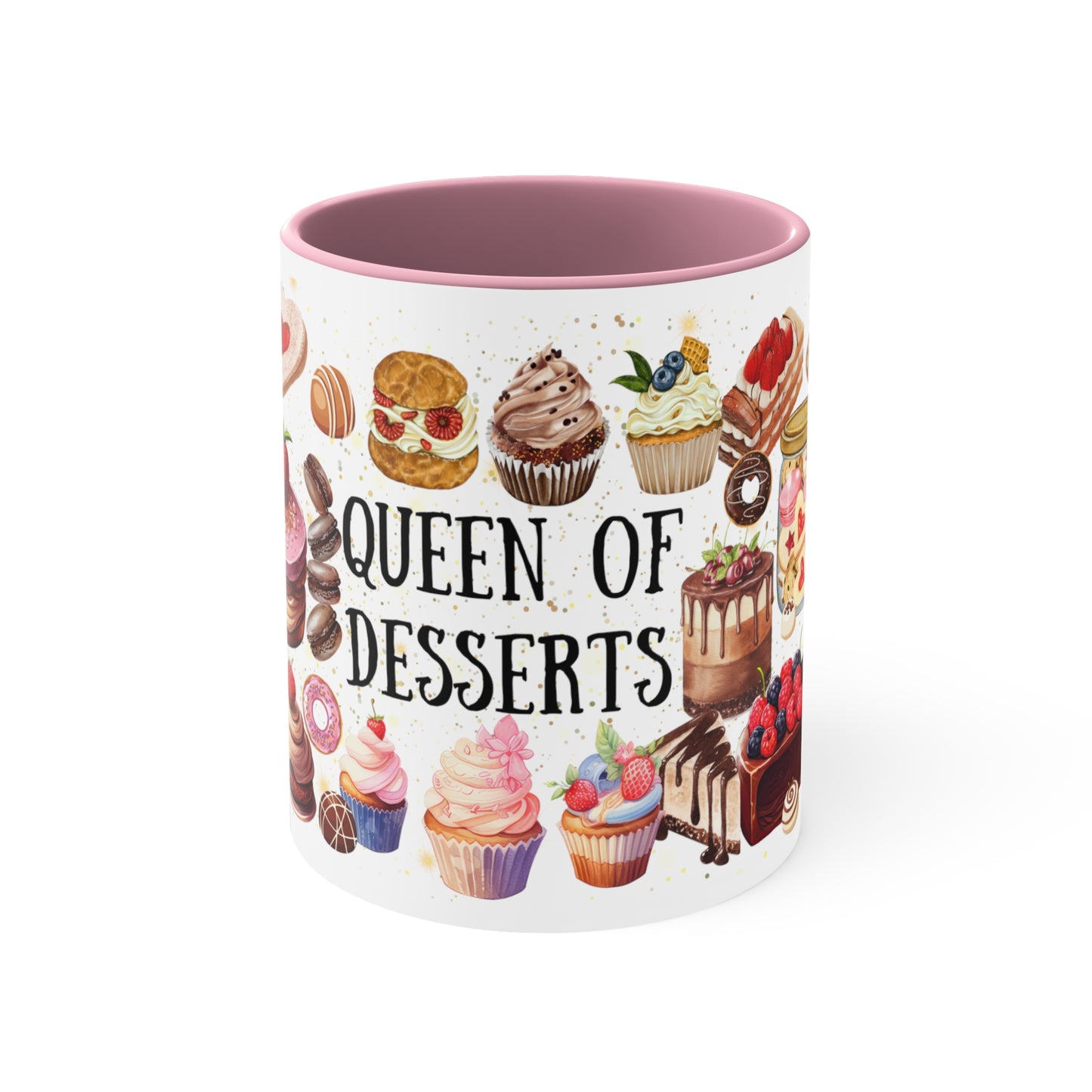 Queen of Dessert Accent Coffee Mug, 11oz