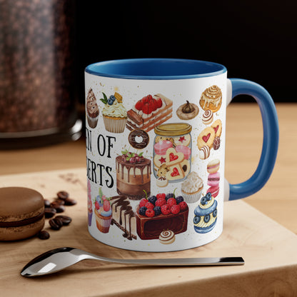 Queen of Dessert Accent Coffee Mug, 11oz