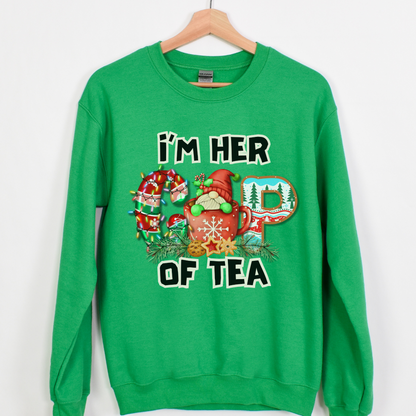 Im Her Cup of Tea Christmas Couples Crewneck Sweatshirt