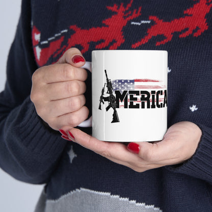 AR-15 America Ceramic Mug 11oz