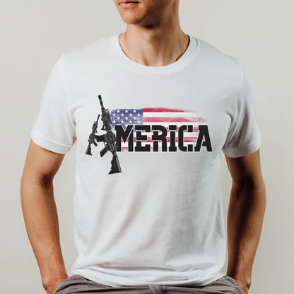 America AR-15 T Shirt