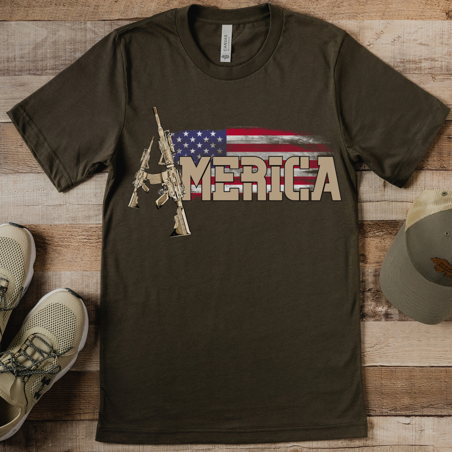 America AR-15 T Shirt