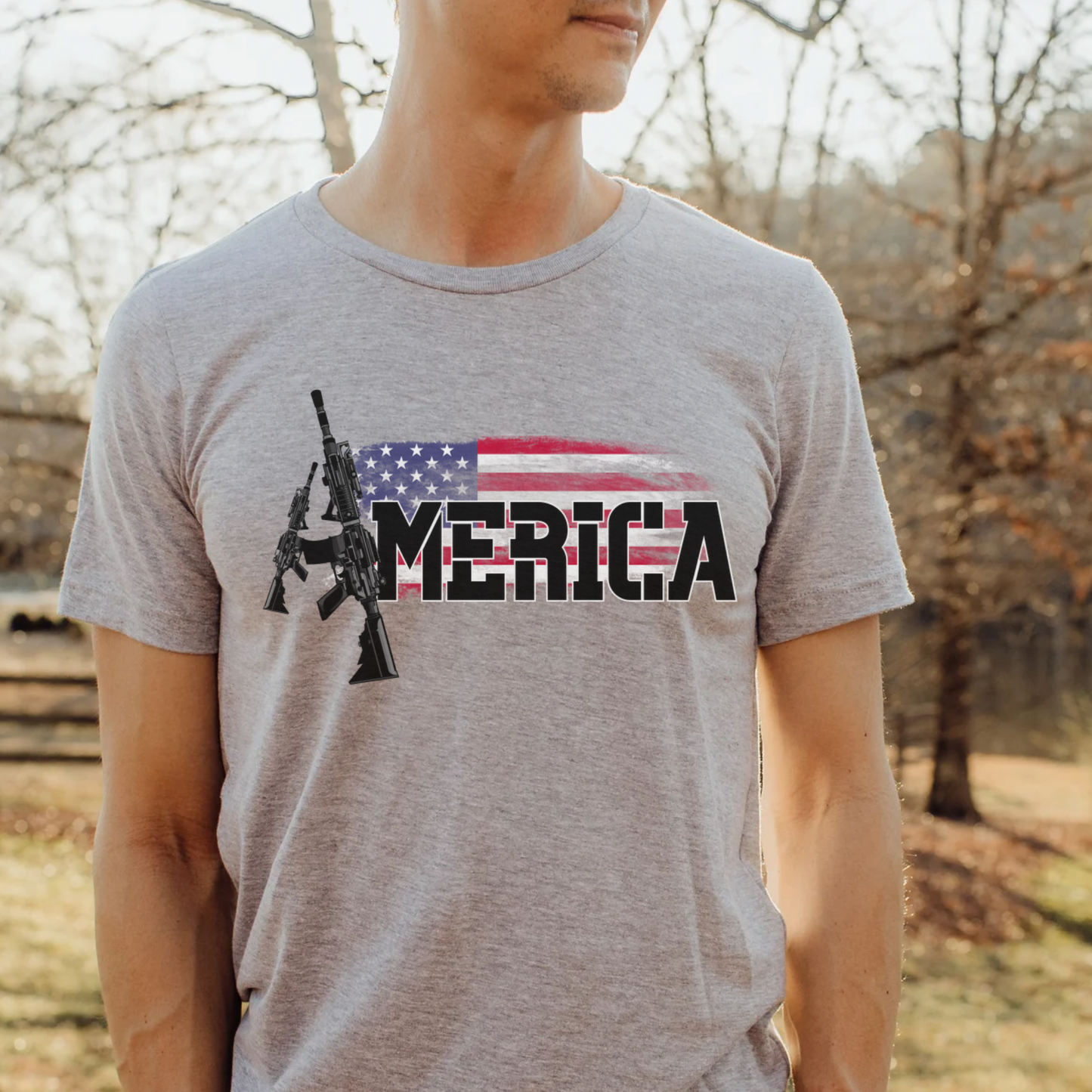 America AR-15 T Shirt