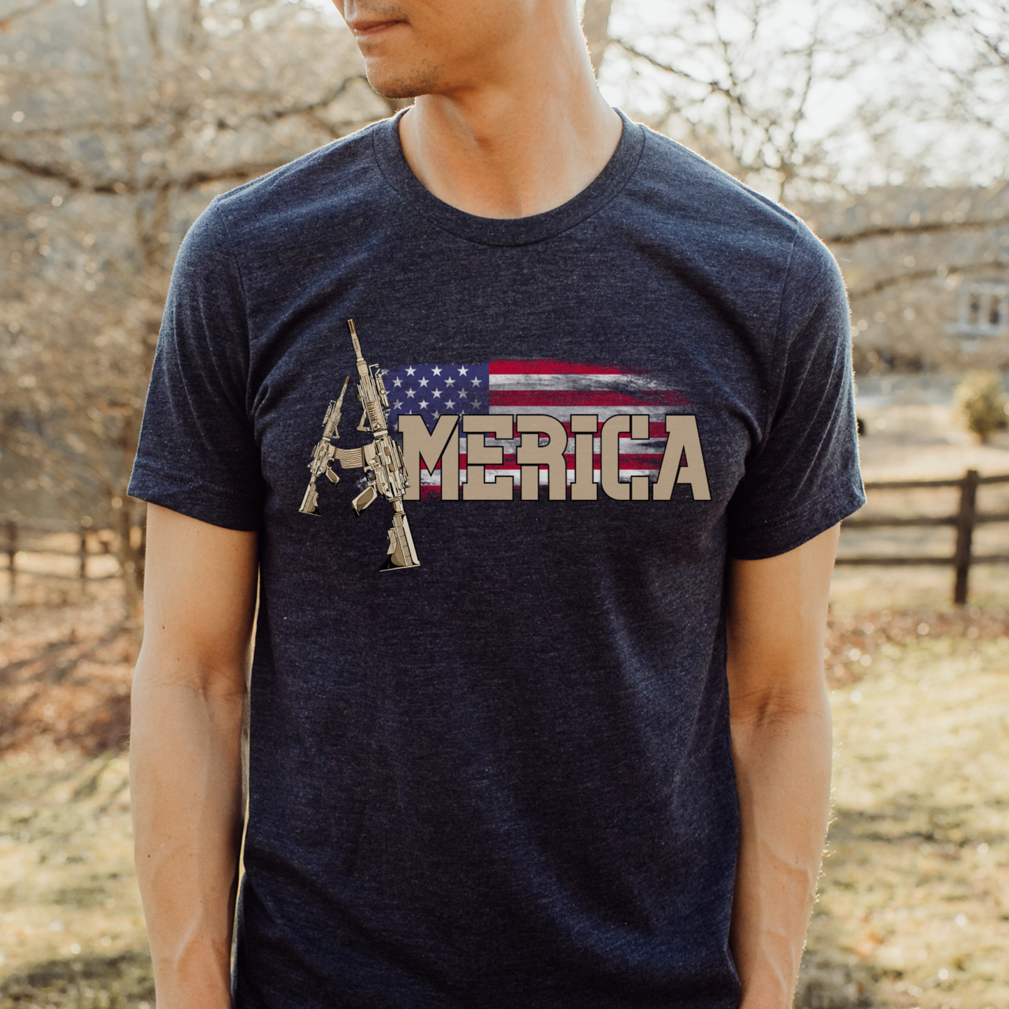 America AR-15 T Shirt