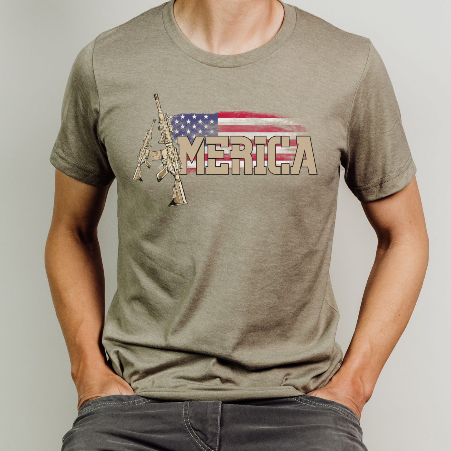 America AR-15 T Shirt