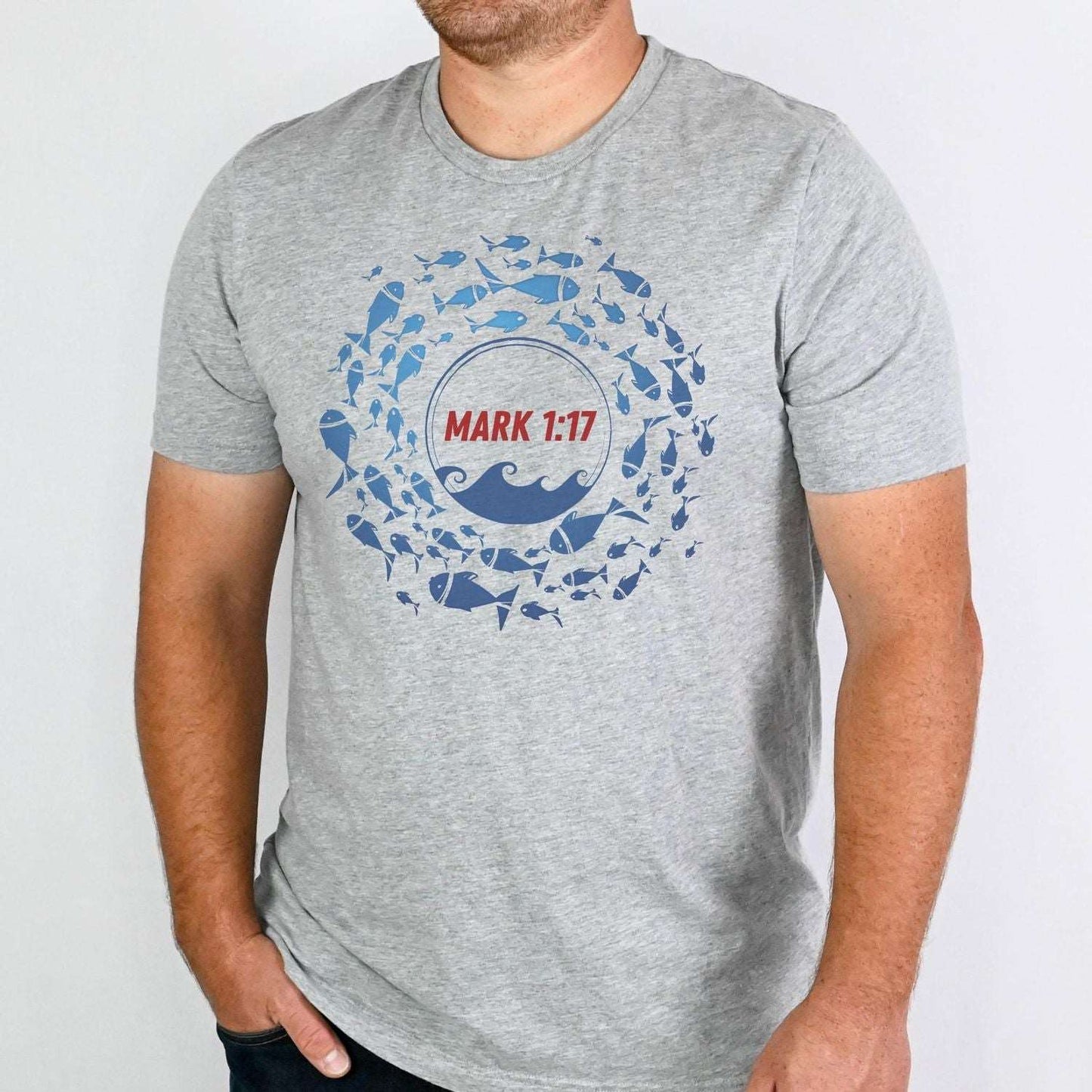 Mark 1:17 Fisher of Men Christian T Shirt