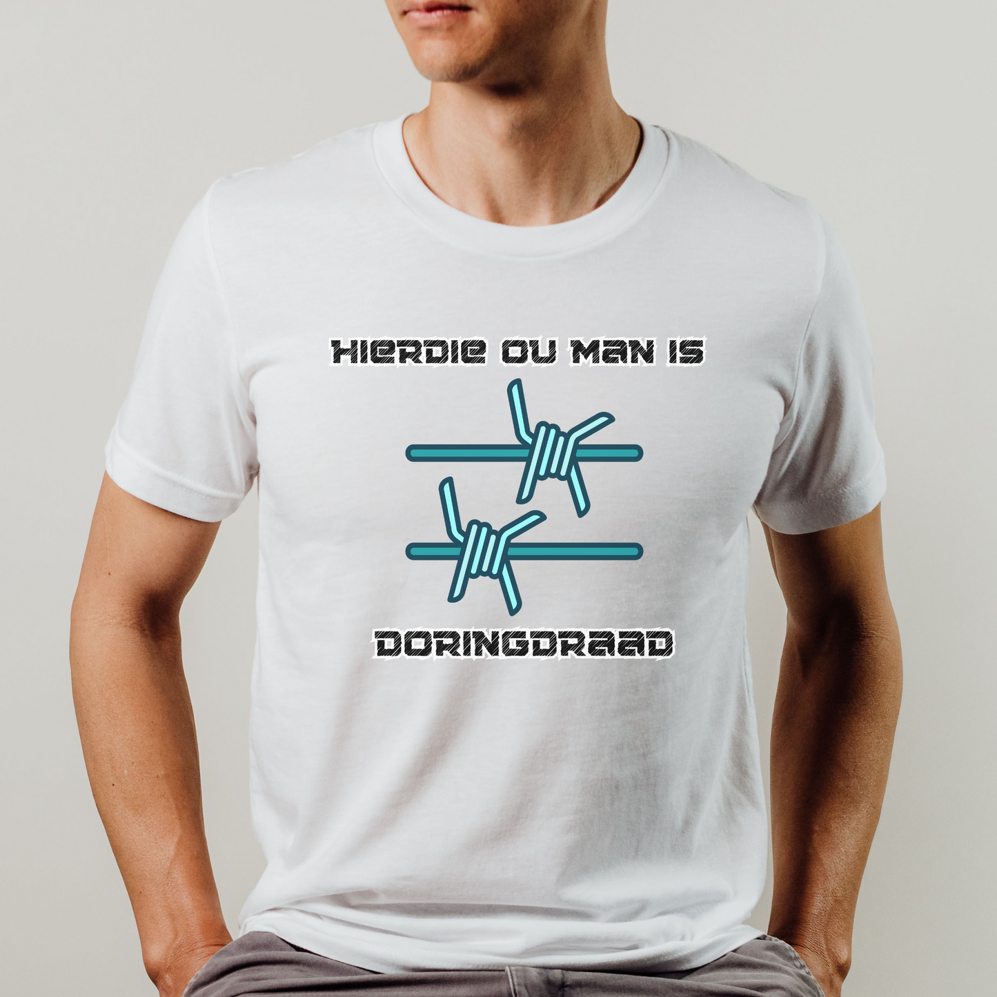 Hierdie Ou Man is Doringdraad T Shirt