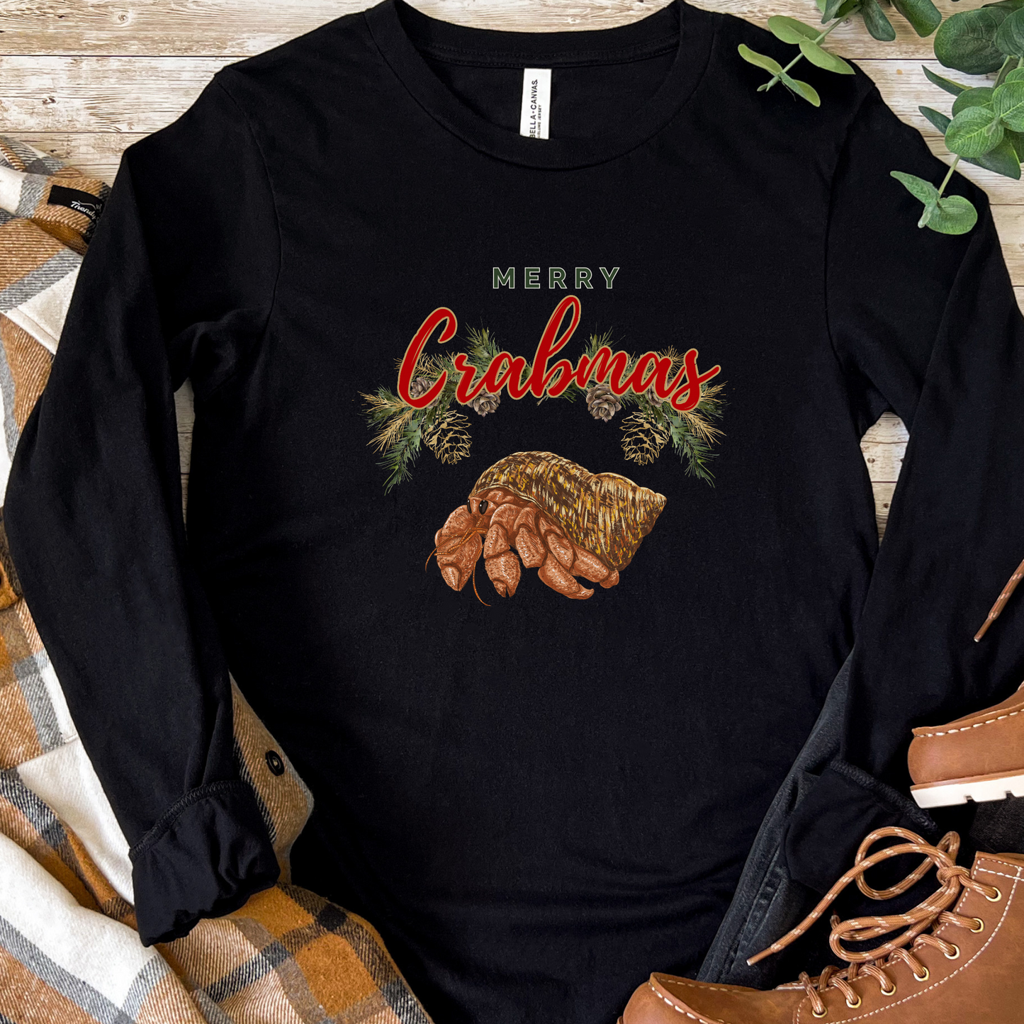 Merry Crabmas Longsleeve T Shirt