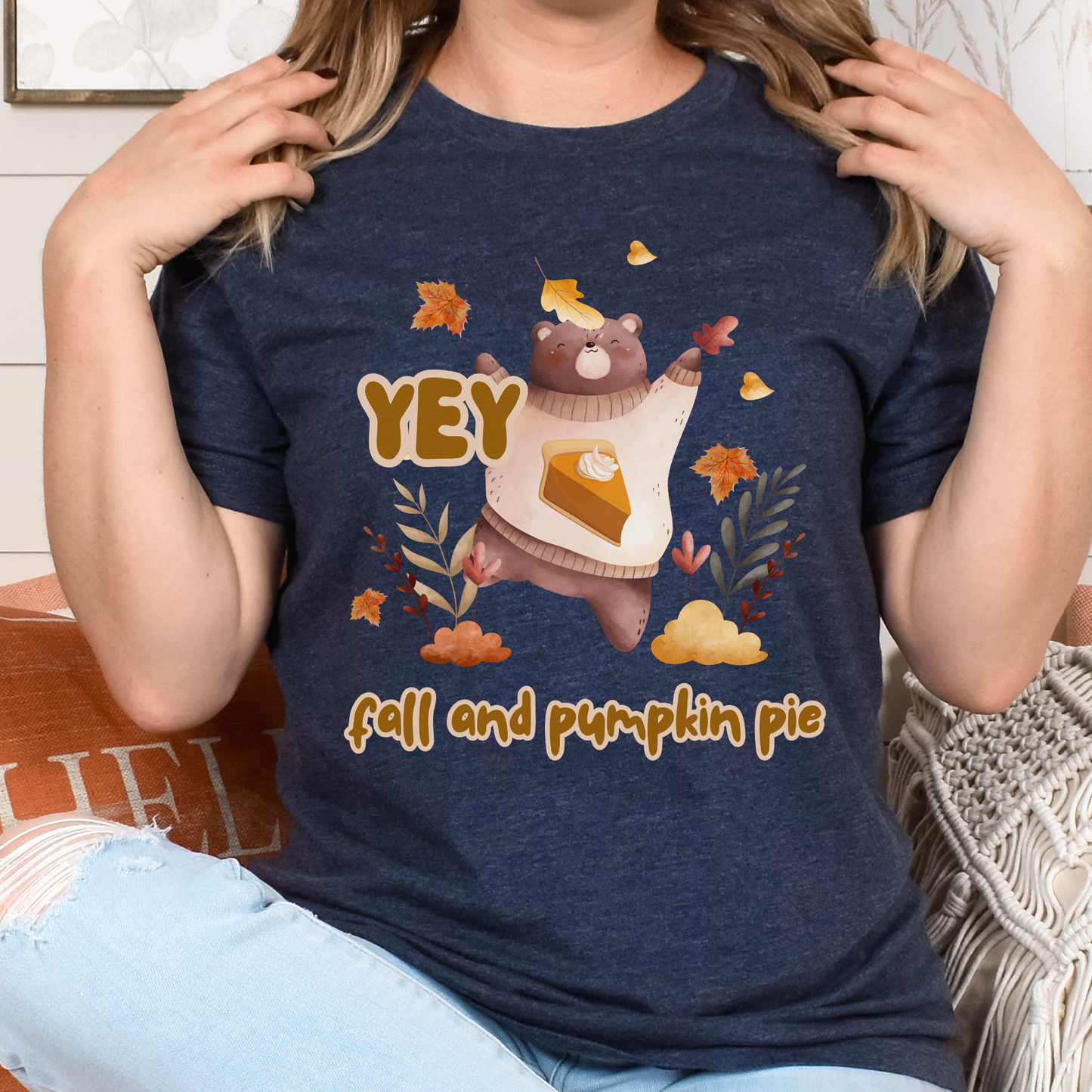 Yey Fall and Pumpkin Pie T Shirt