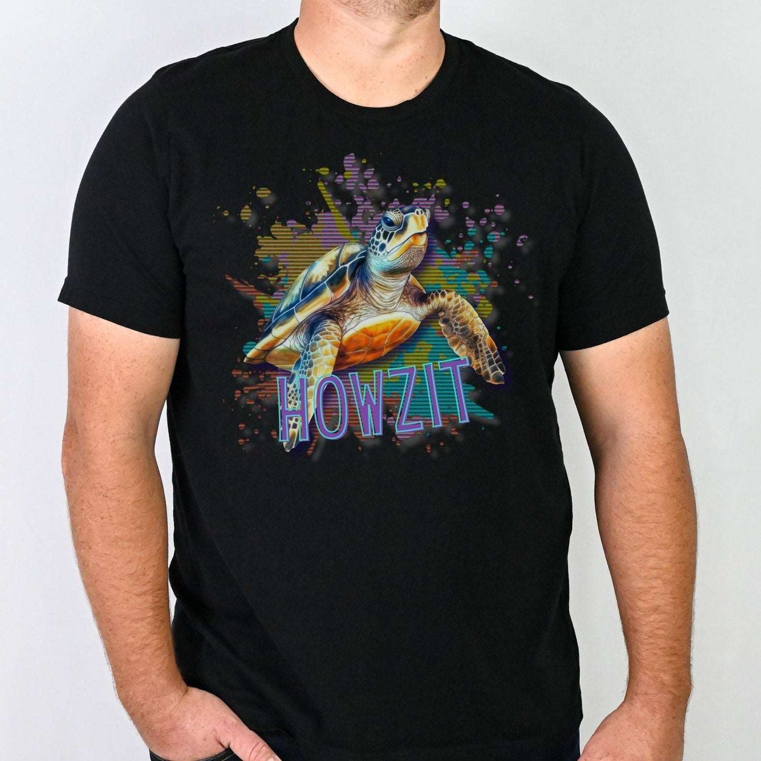 Howzit Sea Turtle Hawaii Men's T Shirt