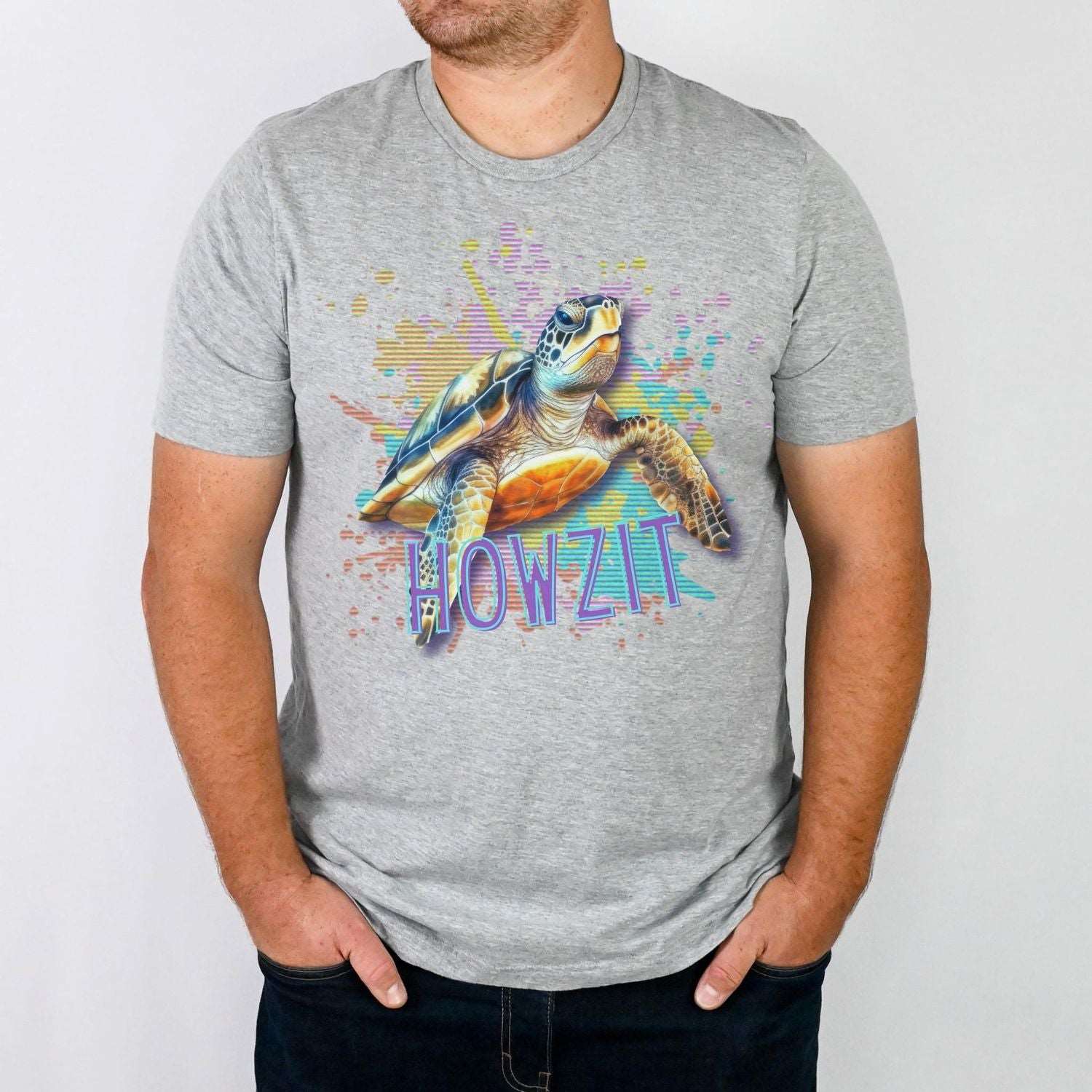 Howzit Sea Turtle Hawaii Men's T Shirt