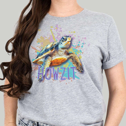 Howzit Sea Turtle T Shirt Womens