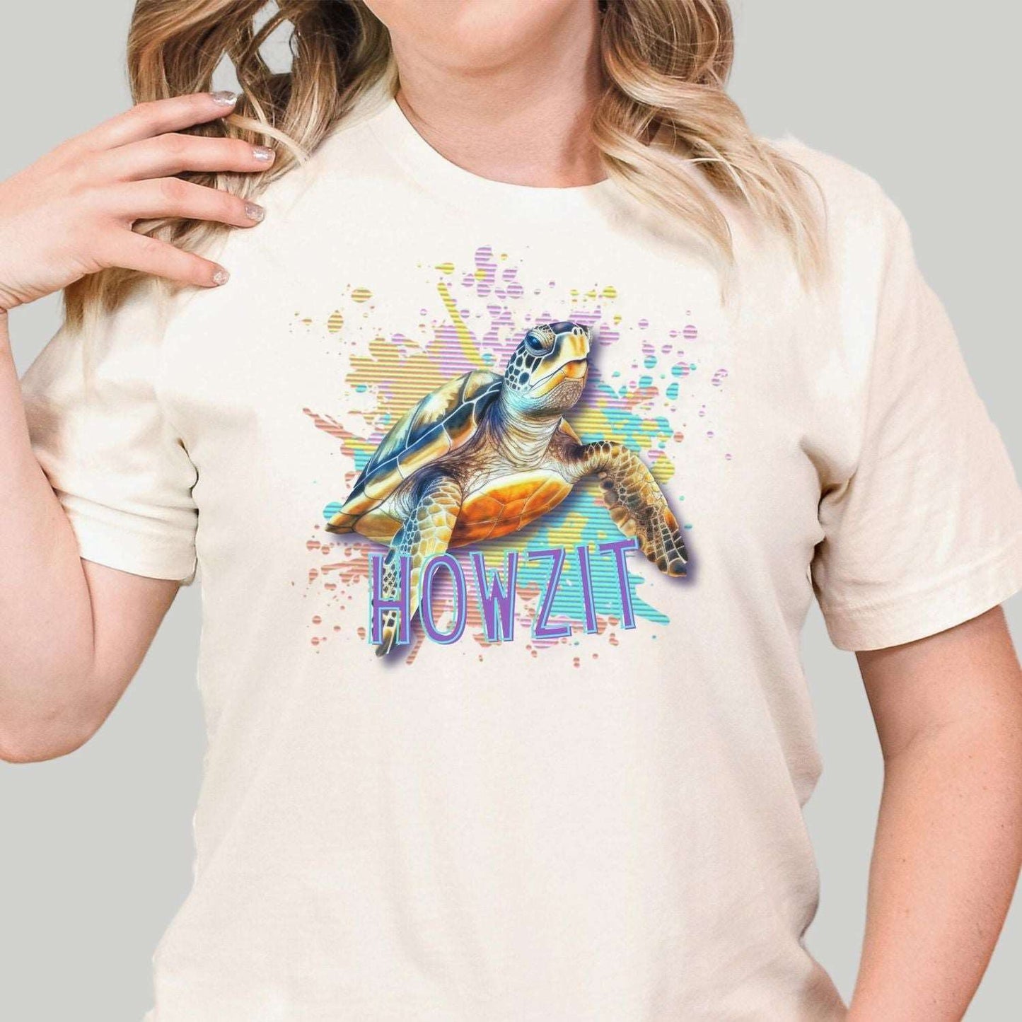 Howzit Sea Turtle T Shirt Womens