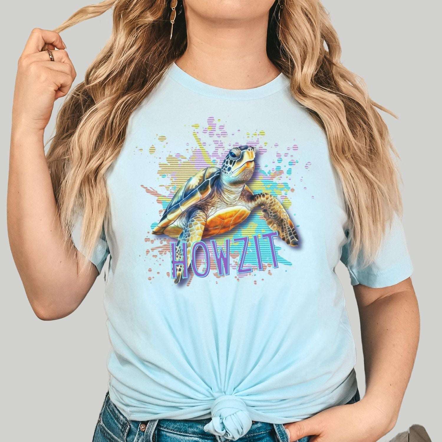 Howzit Sea Turtle T Shirt Womens