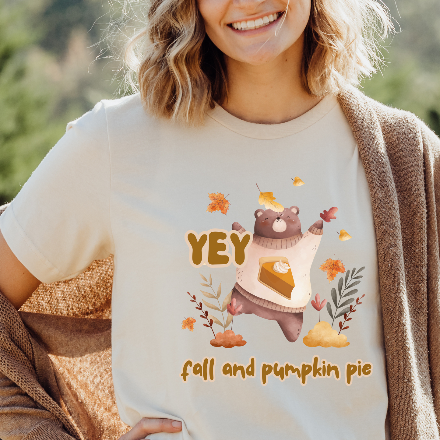 Yey Fall and Pumpkin Pie T Shirt