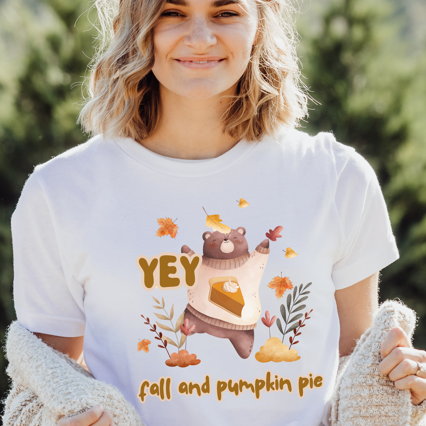 Yey Fall and Pumpkin Pie T Shirt